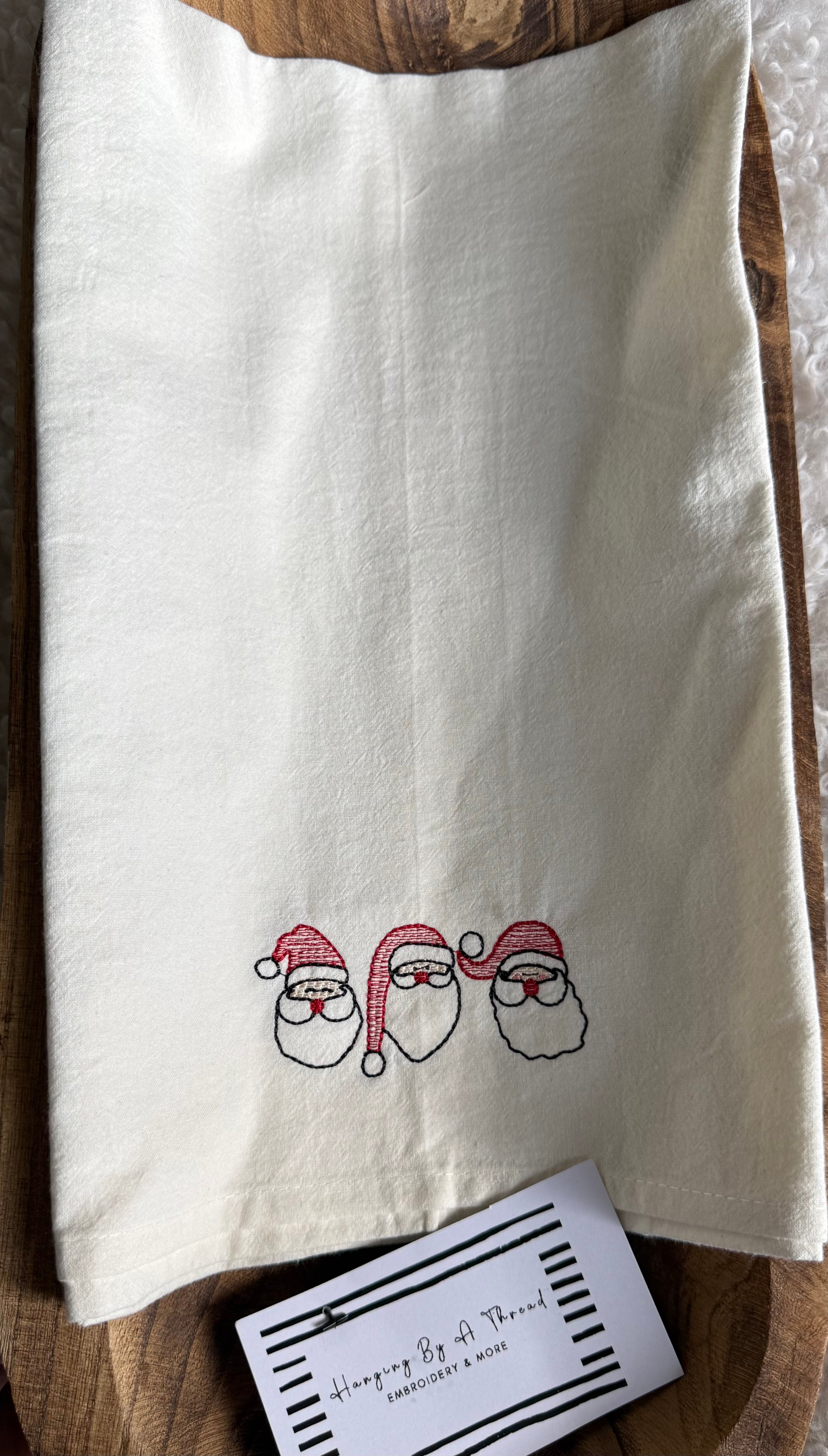 Santa Trio Tea Towel