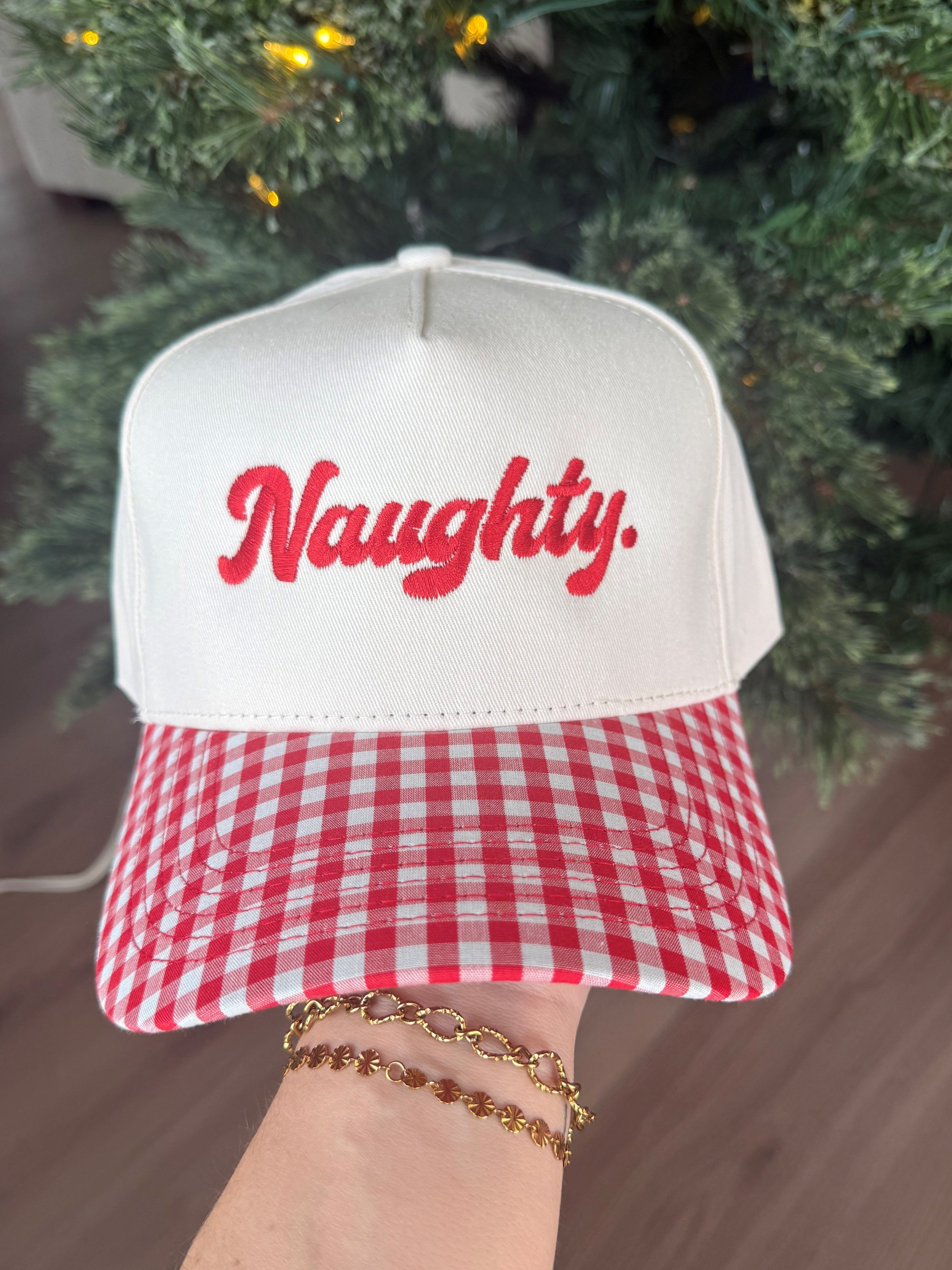 "Naughty" Canvas Hat