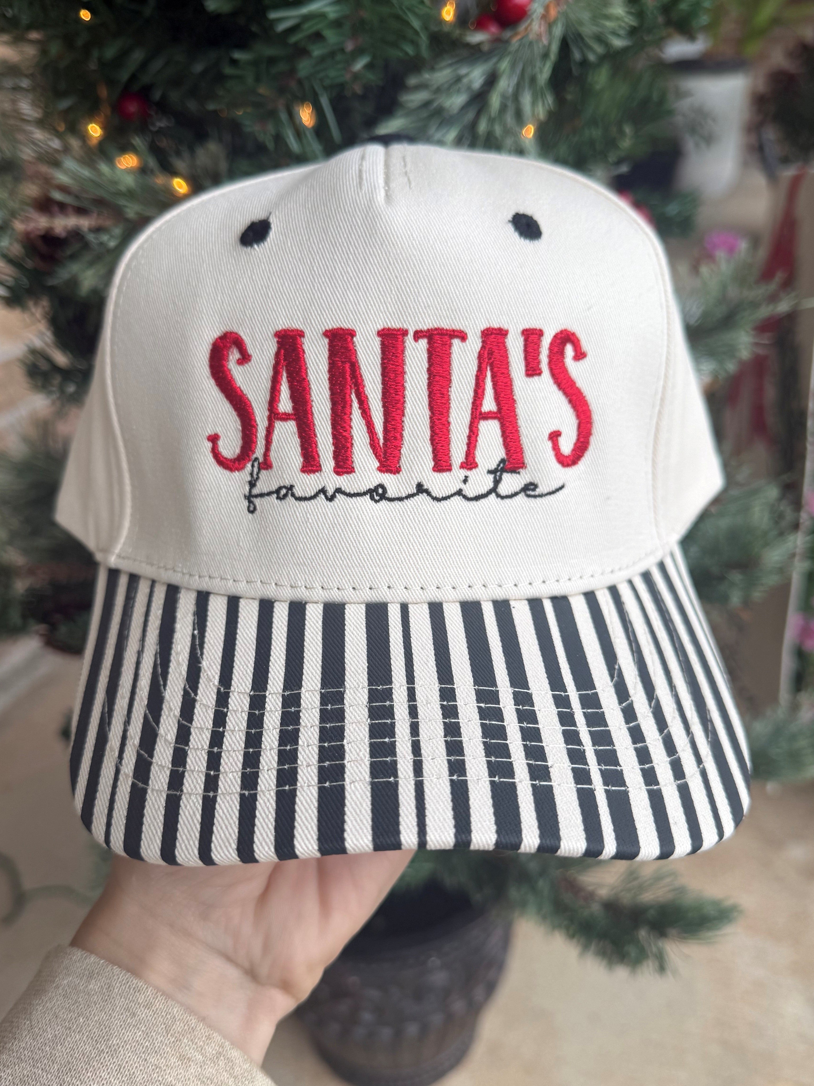 "Santa's Favorite" Canvas Hat