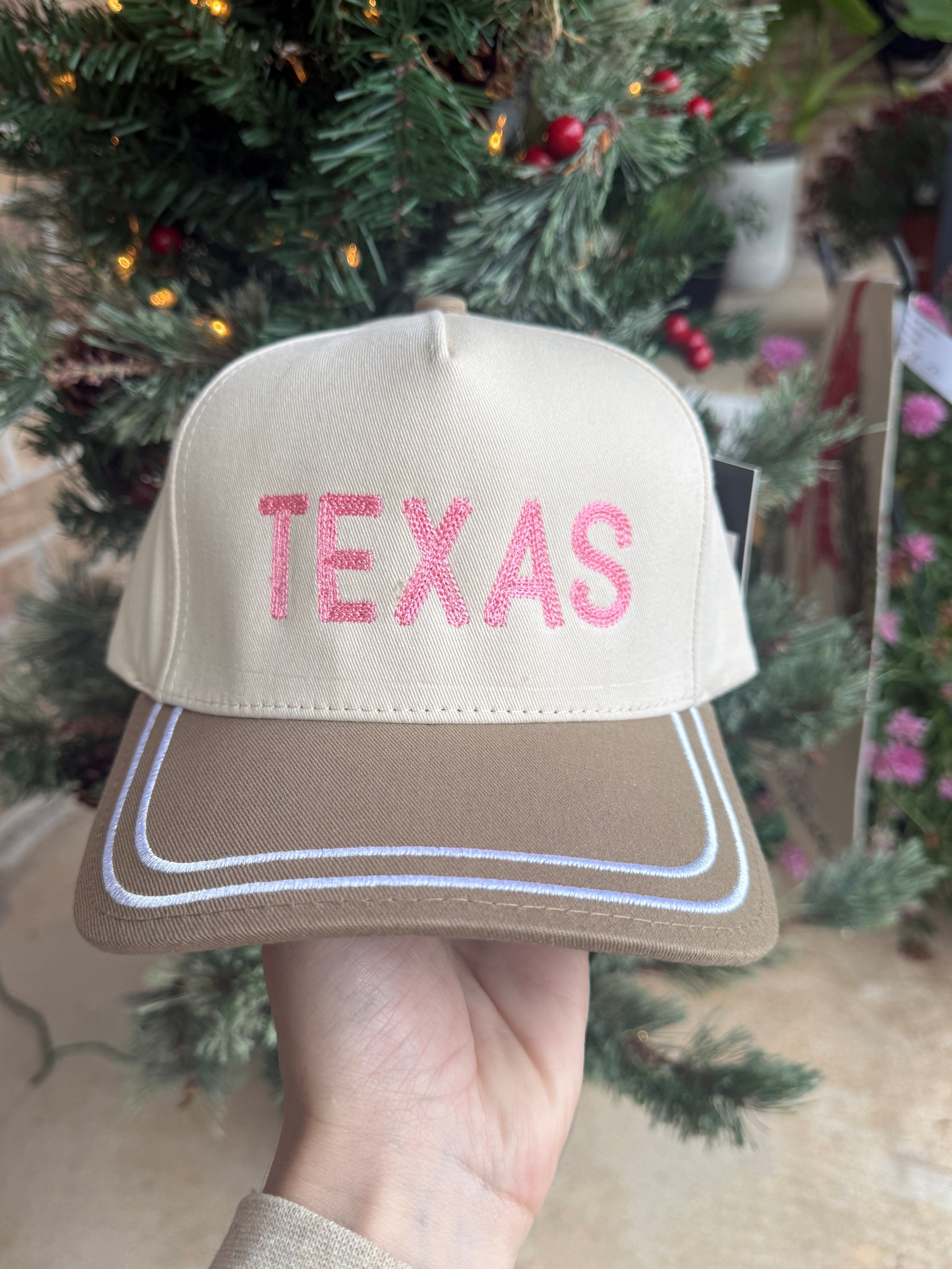 "TEXAS" Chain Canvas Hat