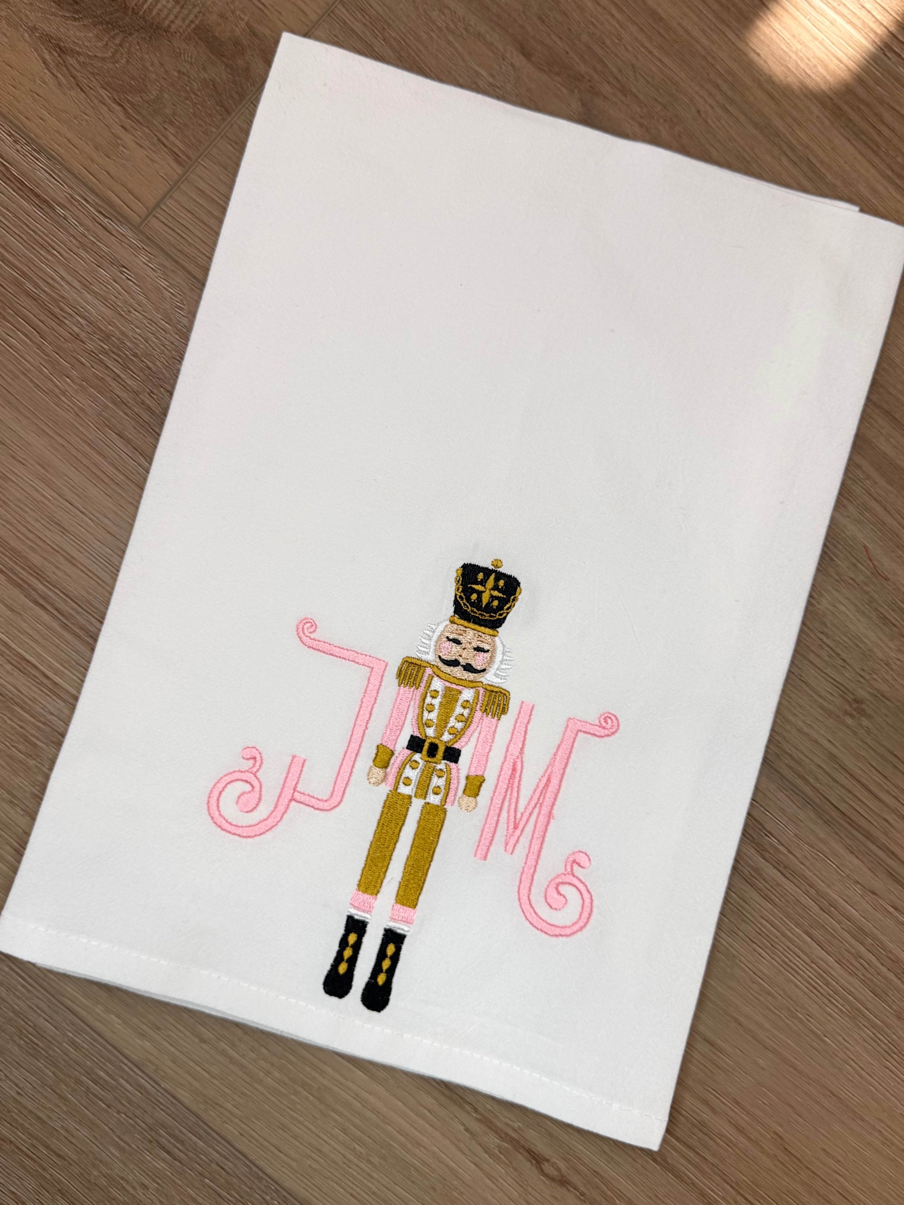 Personalized Nutcracker Tea Towel