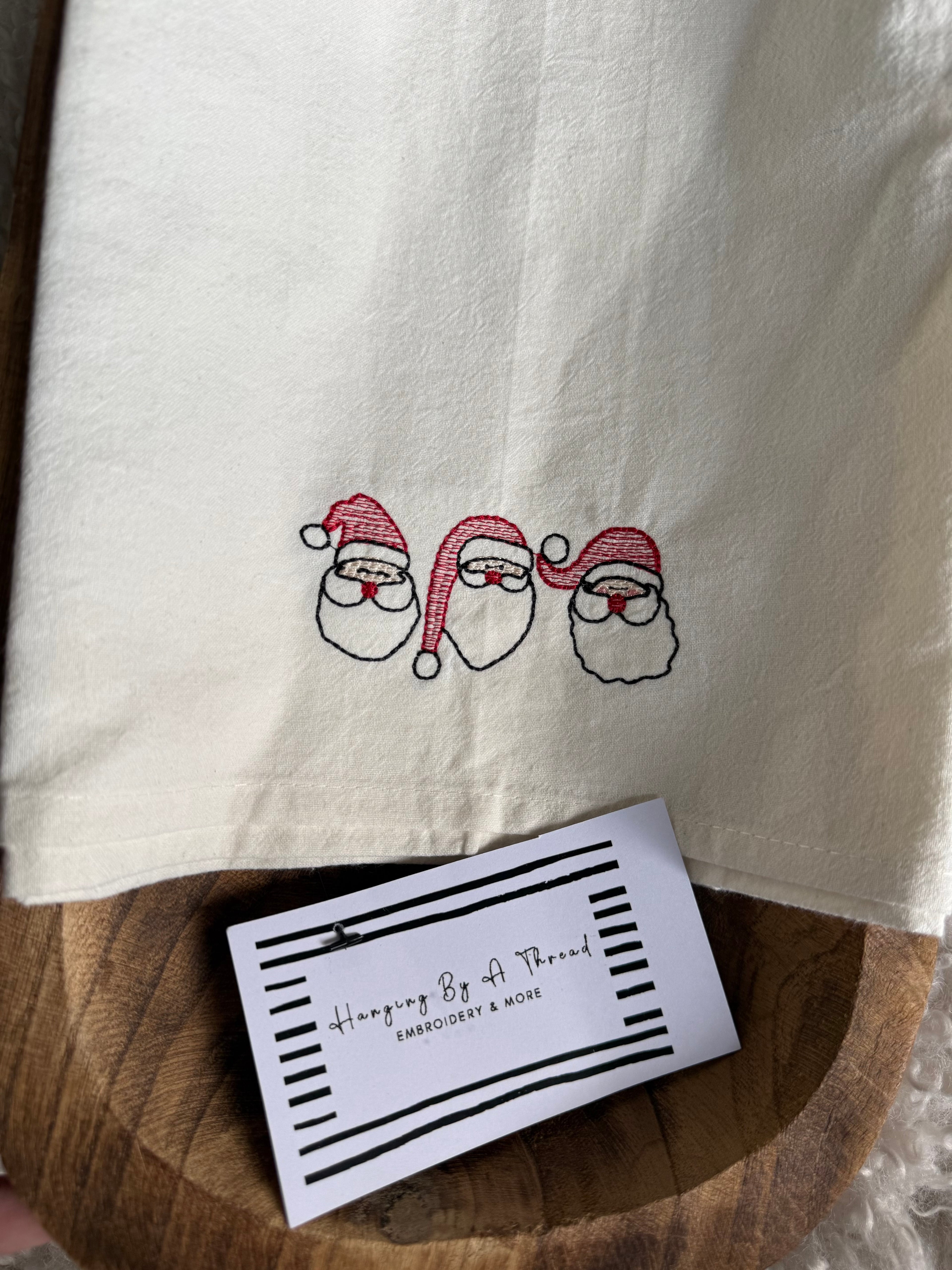 Santa Trio Tea Towel