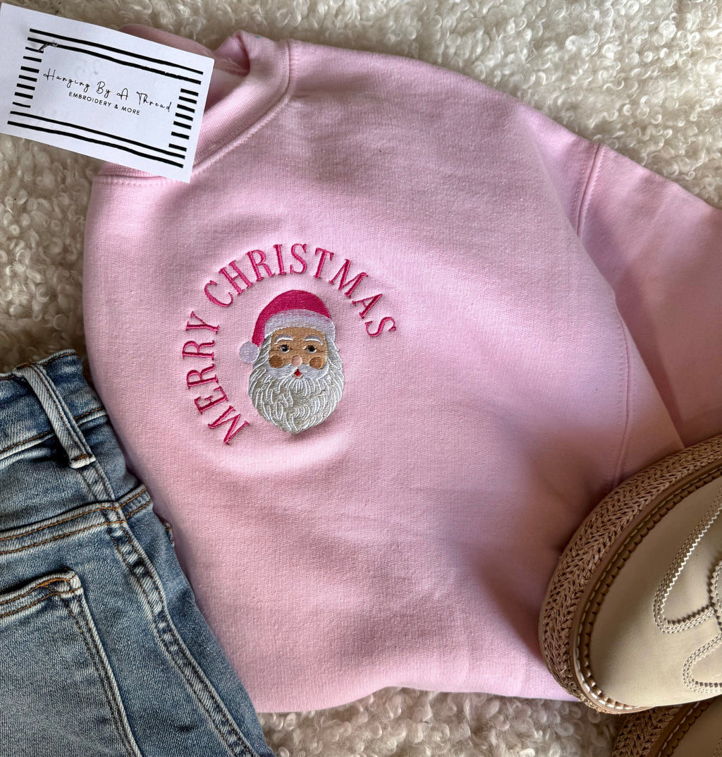 Round Vintage Santa Sweatshirt