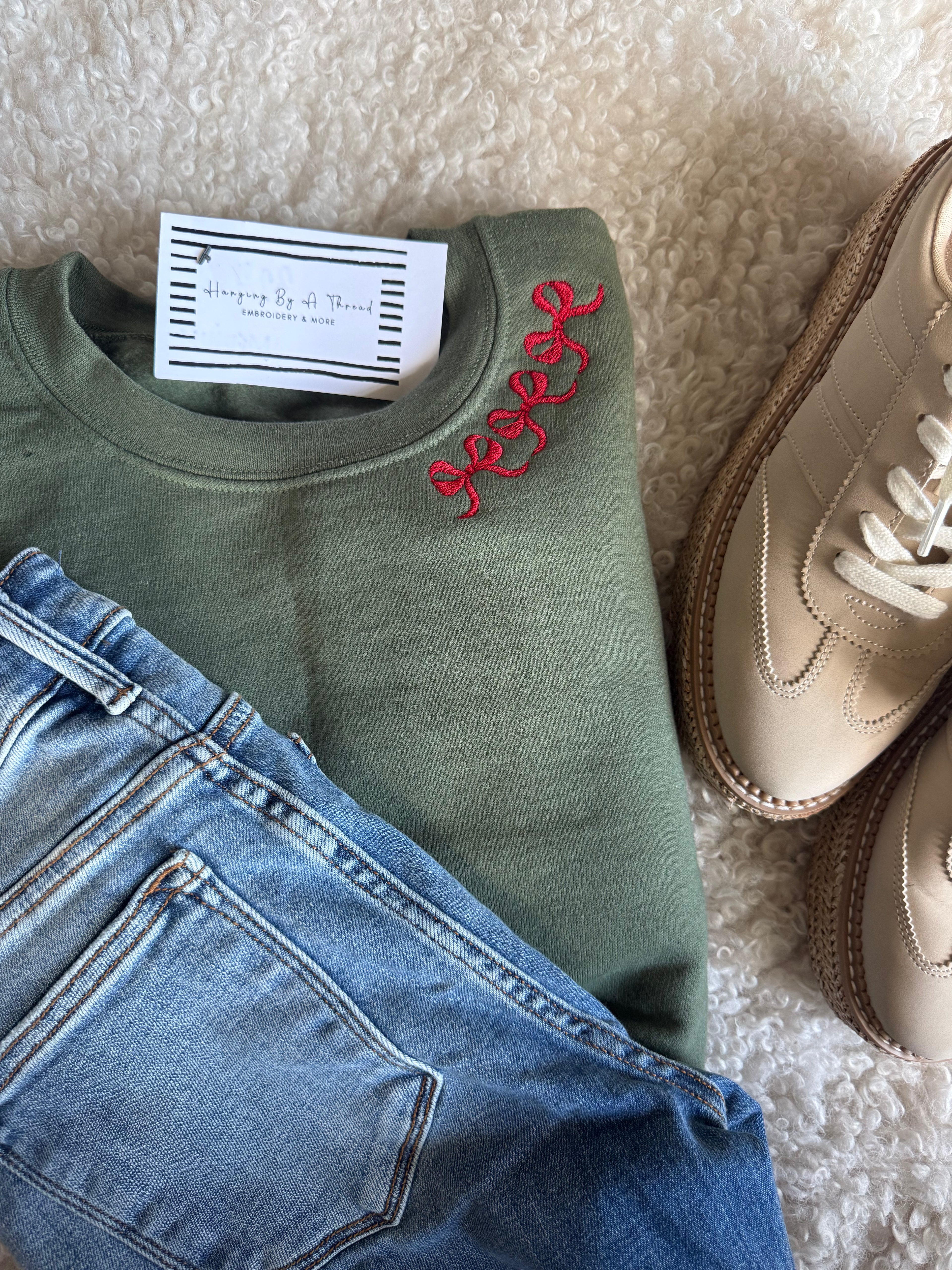 Bow Collar Sweatshirt